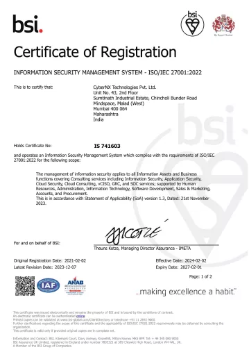 ISMS - ISO/IEC 27001:2022 (2022)