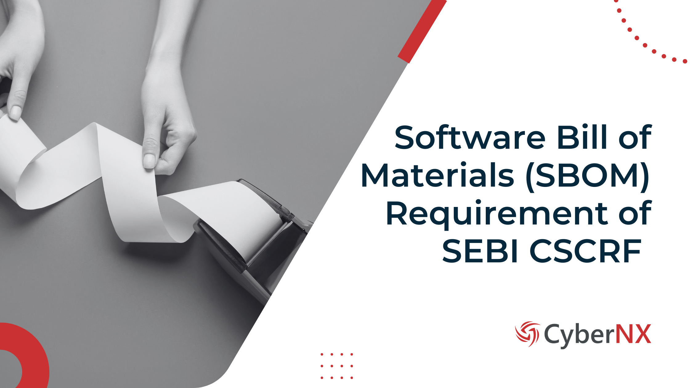 Software Bill of Materials (SBOM) requirement of SEBI CSCRF