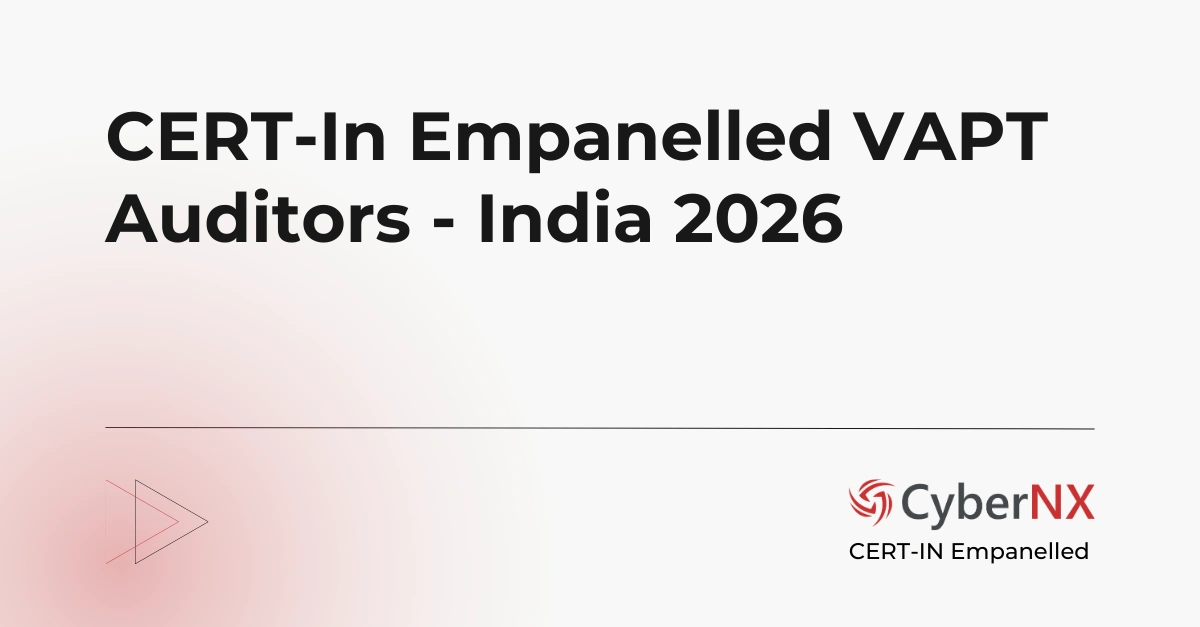 Top 5 CERT-In Empanelled VAPT Auditors in India