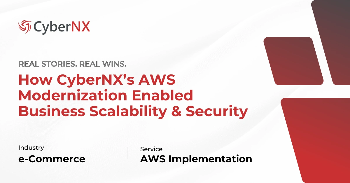CyberNX AWS Modernization for E-Commerce Business Scalability and Security