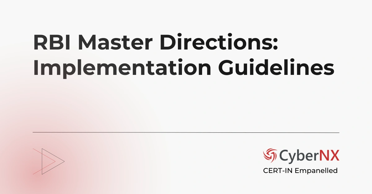 Implementation Guidelines for RBI Master Directions