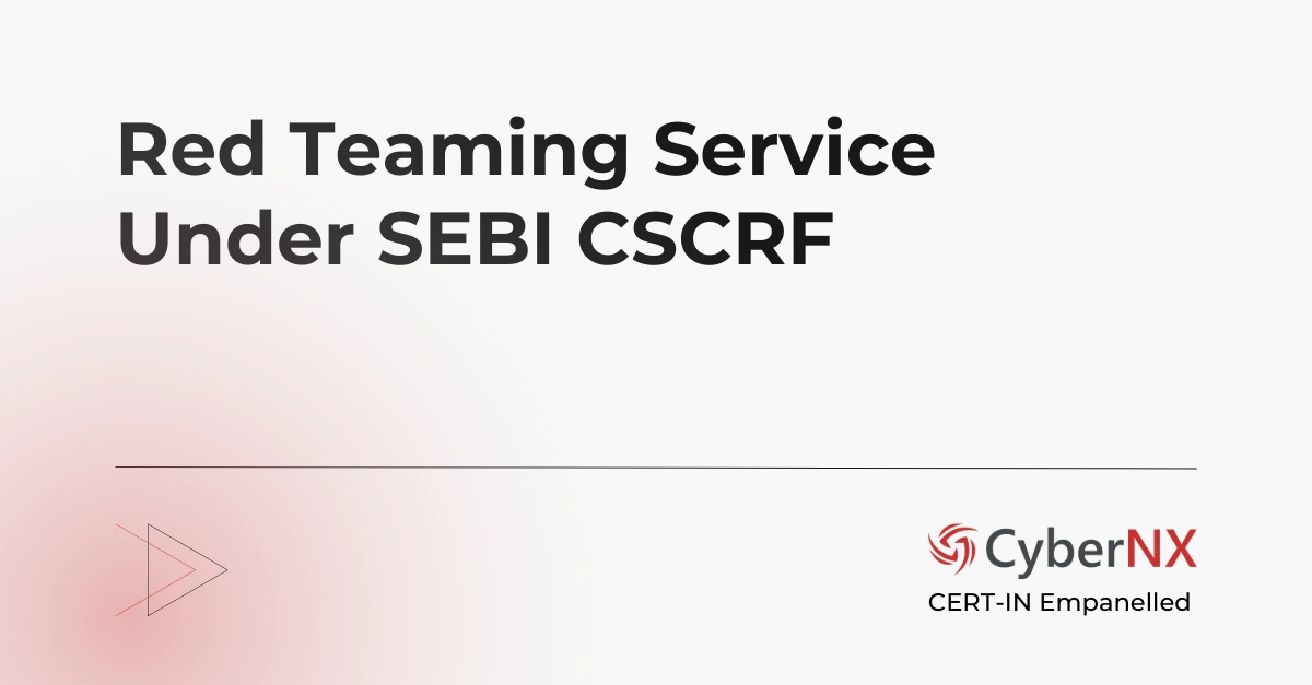 Red Teaming Service under CSCRF