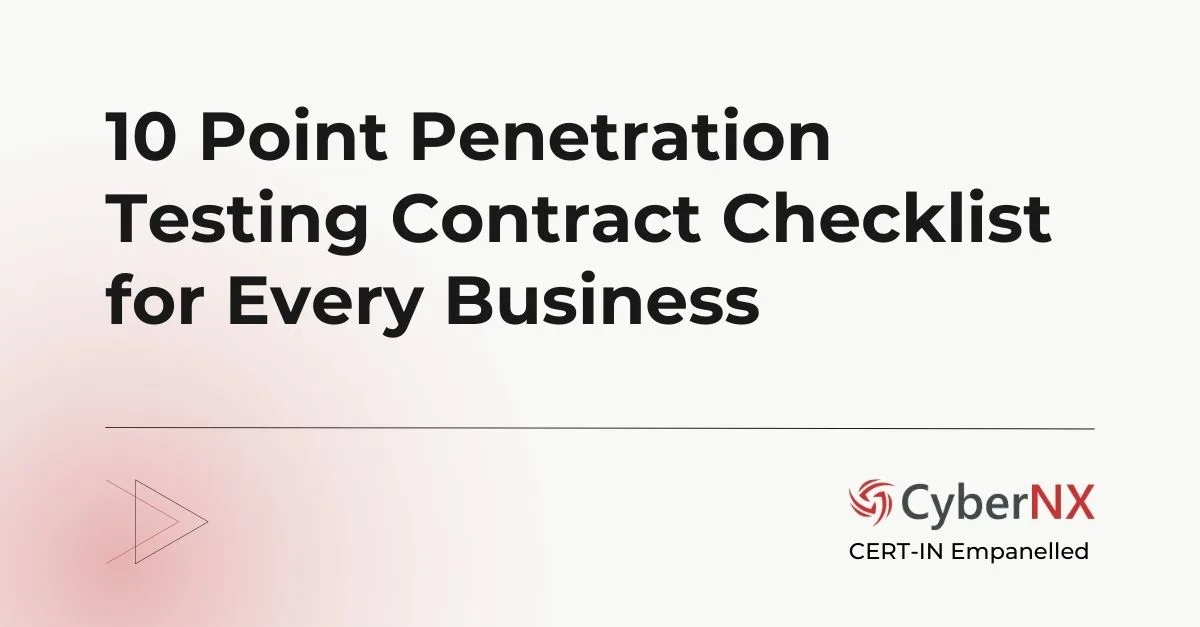 10 Point Penetration Testing Contract Checklist for Every Business