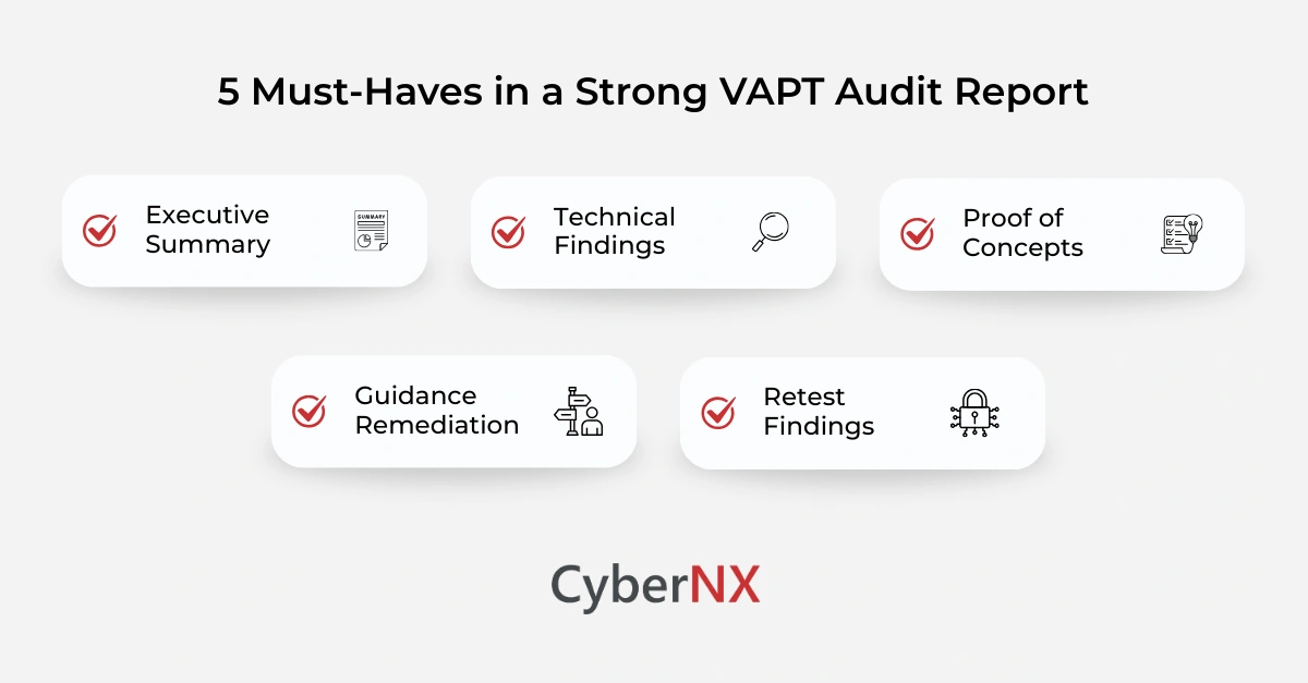5 Must-Haves in a Strong VAPT Audit Report