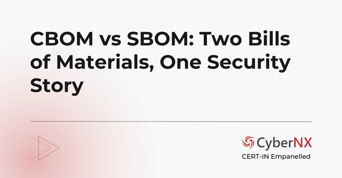 CBOM vs SBOM: Two Bills of Materials, One Security Story