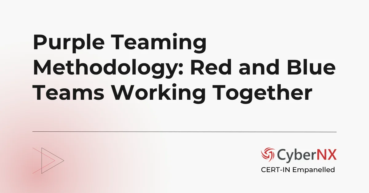 Purple Teaming Methodology: Red and Blue Teams Working Together